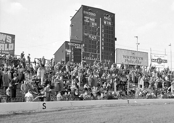 Empty terraces at Stamford Bridge during the Chelsea v Everton match. October 1961