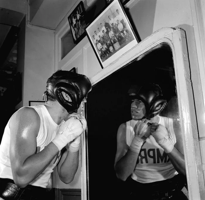 Framed Print : Terry Downes Boxer - May 1962 Training at Joe Blooms gym, London