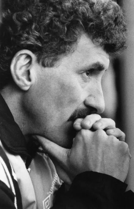 Framed Print : Terry McDermott, Newcastle United Assistant Manager at Prenton Park, 28th February 1993 Framed Print : Terry McDermott, Newcastle United Assistant Manager at Prenton Park, 28th February 1993