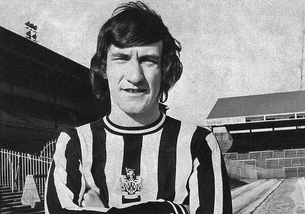 Terry McDermott, Newcastle United player, 13th February 1973. Poor Quality Print