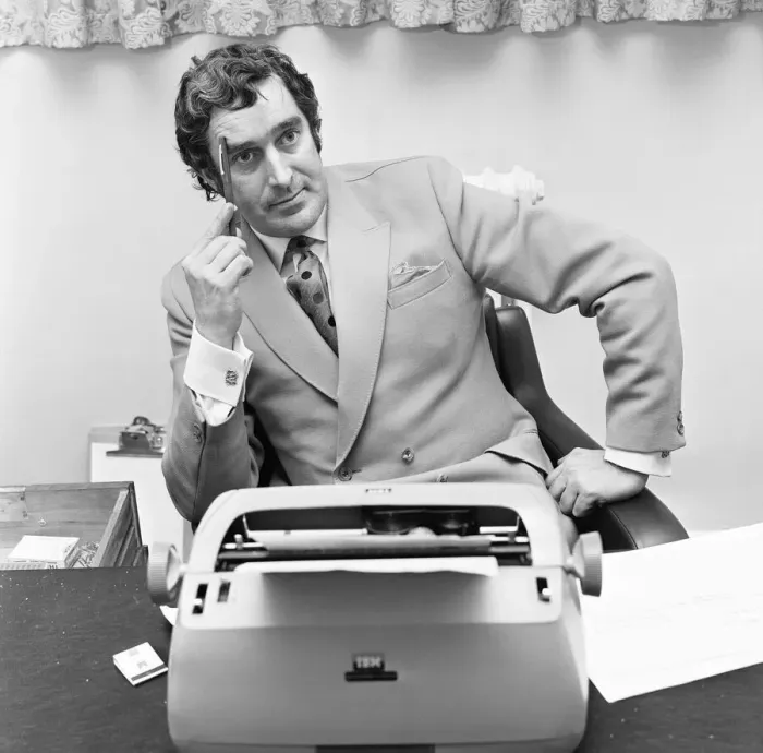 Framed Print : Terry Nation script writer for the BBC science fiction series Dr Who and creator of