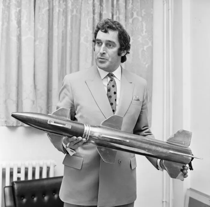 Framed Print : Terry Nation script writer for the BBC science fiction series Dr Who and creator of