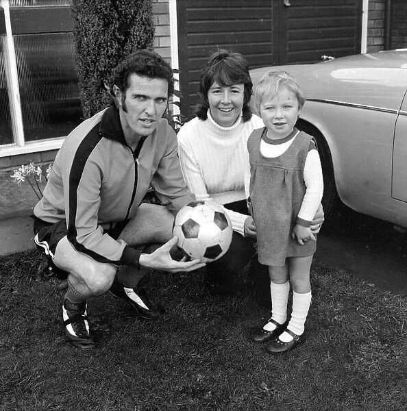Terry Paine former Southampton star now with Hereford seen here with his wife Pat