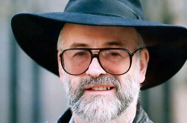 Terry Pratchett, an English author of fantasy novels. 3rd December 1992