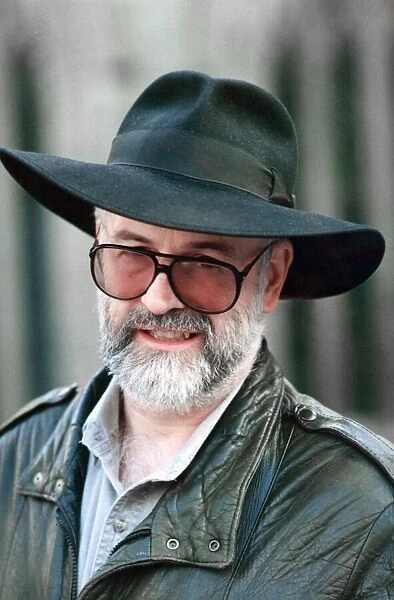 Terry Pratchett, an English author of fantasy novels. 3rd December 1992