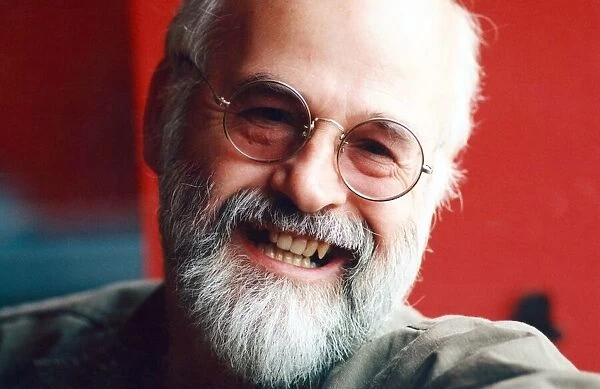 Terry Pratchett, an English author of fantasy novels. 6th June 1996