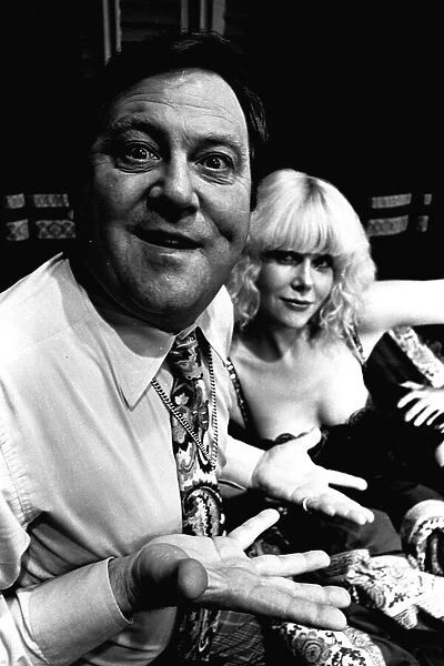 Terry Scott and Anita Graham in a scene from the farce, A Bedfull of Foreigners