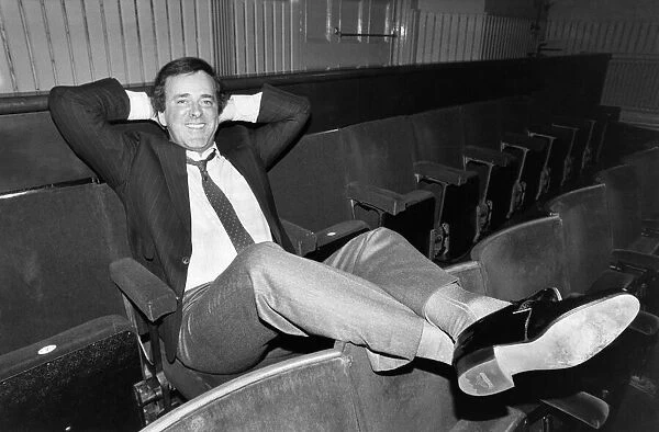 Terry Wogan takes a moment to relax before presenting his hit chat show Wogan