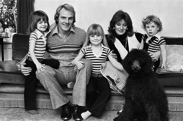 Terry Yorath, Coventry City Football Player, pictured at home with family