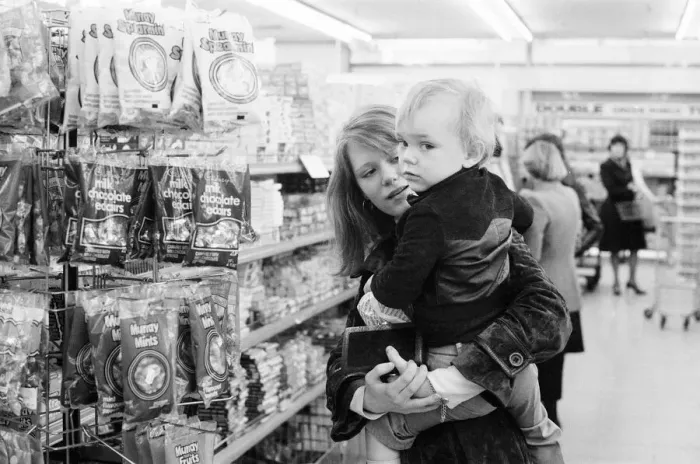 Framed Print : Tesco Supermarket Store, London, 9th May 1977. Tesco Supermarket Chain has made Framed Print : Tesco Supermarket Store, London, 9th May 1977. Tesco Supermarket Chain has made