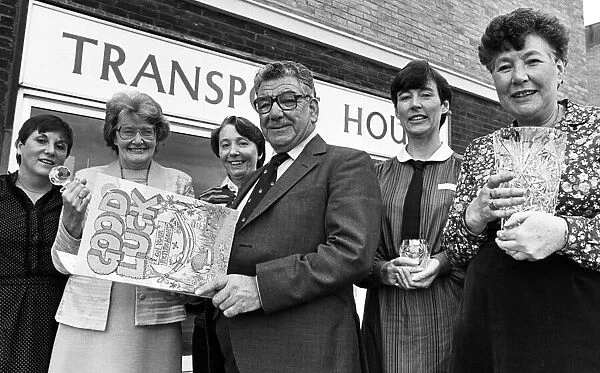 TGWU Union leader Barney Ward leaves Transport House for the last time. 20th October 1983