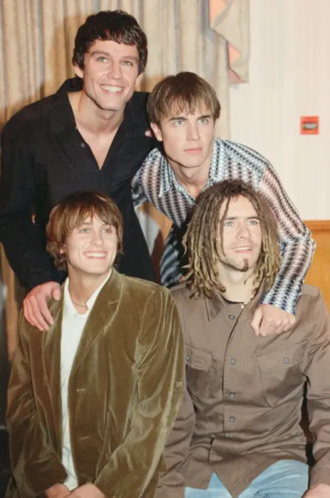 Framed Print : Take That, populate British music group boy band, hold a press conference to announce Framed Print : Take That, populate British music group boy band, hold a press conference to announce