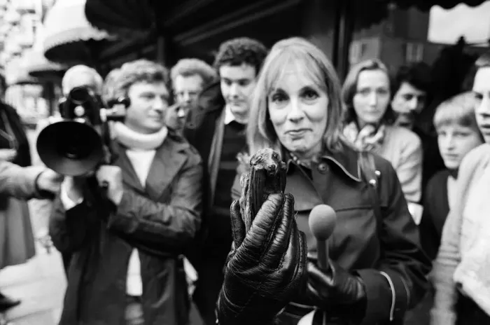 Framed Print : Thats Life'television star Esther Rantzen pictured asking passers-by to