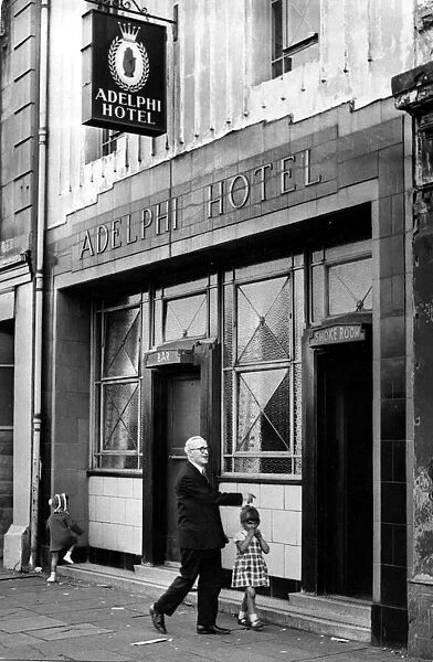 The Front of the Adelphi Hotel, Bute Street, Cardiff. 11th July 1967