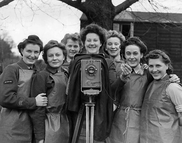'The snappers snapped. 'Ground-camera girls smiling happily on the first
