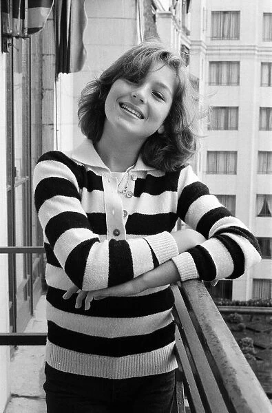Thirteen-year-old actress Tatum O Neal, pictured at the Dorchester Hotel