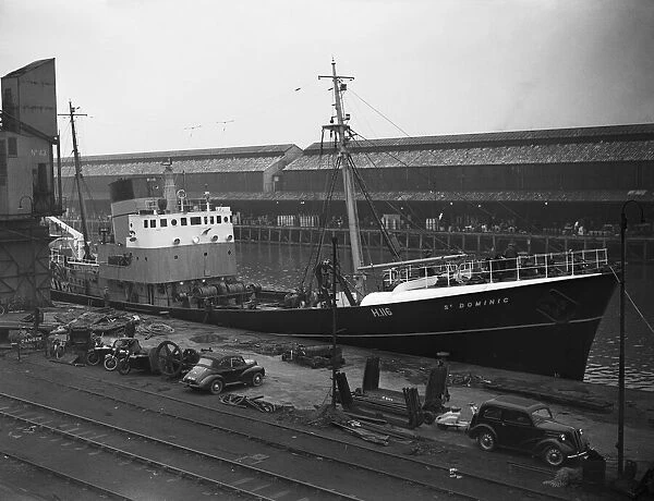 Thomas Hamling & Co Ltd trawler St Dominic seen here tied up in St Andrews Dock
