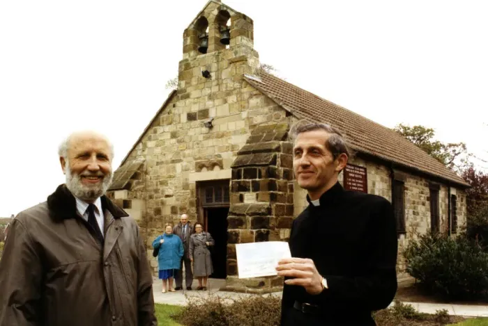 Framed Print : Thornabys oldest Church is going under the spotlight - with a 2000 Stockton Council Framed Print : Thornabys oldest Church is going under the spotlight - with a 2000 Stockton Council