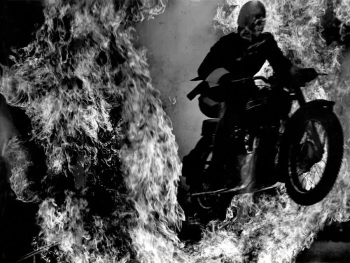 Framed Print : Thrills, Jumps, and spectacular motor-cycle riding are being rehearsed by members of