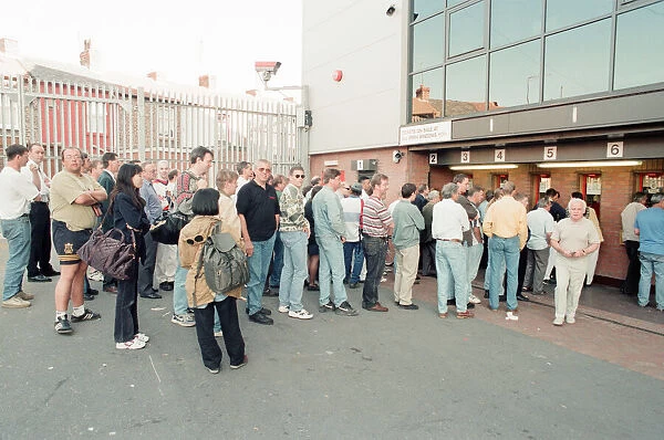 Ticket Queues at Anfield Stadium for Quarter Final match between France and Netherlands