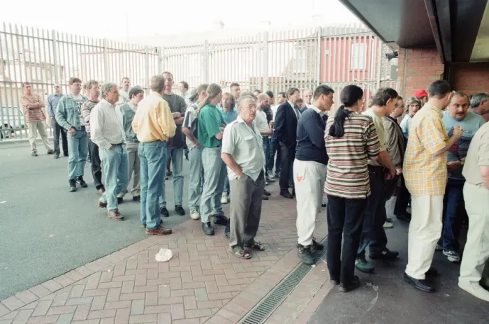 Framed Print : Ticket Queues at Anfield Stadium for Quarter Final match between France and Netherlands Framed Print : Ticket Queues at Anfield Stadium for Quarter Final match between France and Netherlands