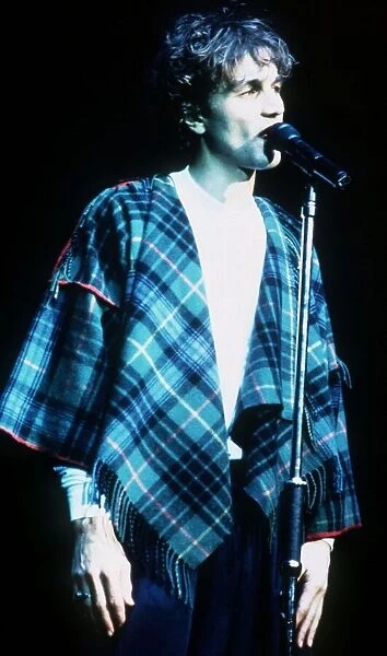 Tim Booth singer of pop group James on stage 1992