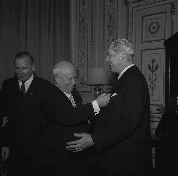 One of the few times that the two leaders got together when Harold Macmillan visited