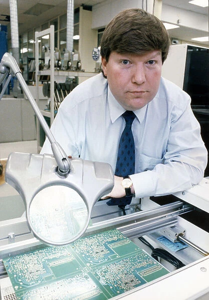 TImex boss Peter Hall, pictured inside one of the labs. Workers at Timex took strike