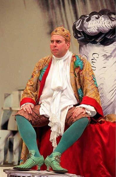 TIMOTHY SPALL I IN A SCENE FROM THE PLAY - LE BOURGEOIS GENTILHOMME - MAY 1992