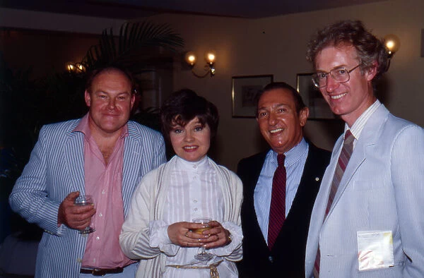 Timothy West, Prunella Scales, Ed Mirvish and Bamber Gascoigne, 6th July 1984