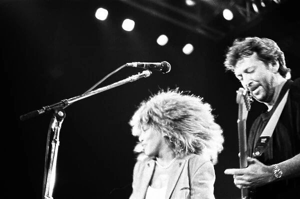 Tina Turner Concert with special guest Eric Clapton, at Wembley Stadium, London