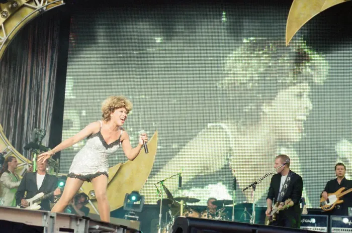 Framed Print : Tina Turner in Concert, Wildest Dreams Tour at the National Stadium, Cardiff Arms Park Framed Print : Tina Turner in Concert, Wildest Dreams Tour at the National Stadium, Cardiff Arms Park