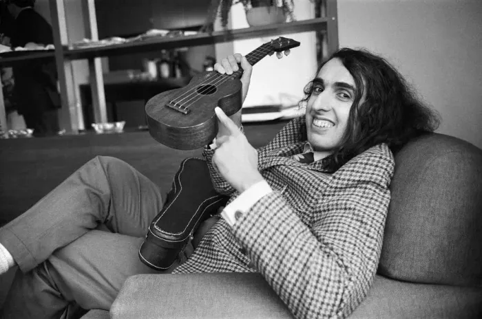 Framed Print : Tiny Tim (born Herbert Khaury) was an American singer, ukulele player