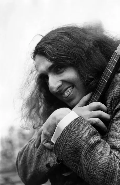 Framed Print : Tiny Tim (born Herbert Khaury) on the roof of the Playboy Club complete with ukelele