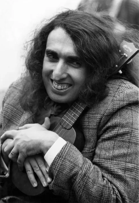 Framed Print : Tiny Tim (born Herbert Khaury) on the roof of the Playboy Club complete with ukelele Framed Print : Tiny Tim (born Herbert Khaury) on the roof of the Playboy Club complete with ukelele