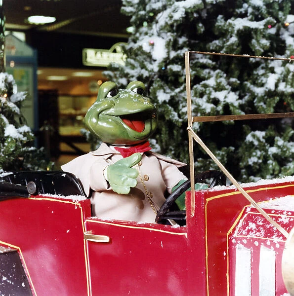 Toad of Toad Hall, the star of a Christmas display. Cleveland Centre, Middlesbrough