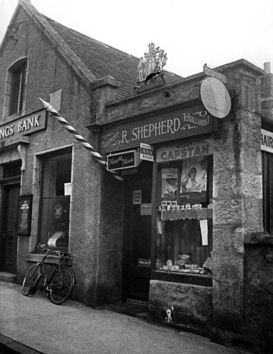 Framed Print : The tobacconist shop in the village of Ballater, Scotland. September 1958 Framed Print : The tobacconist shop in the village of Ballater, Scotland. September 1958