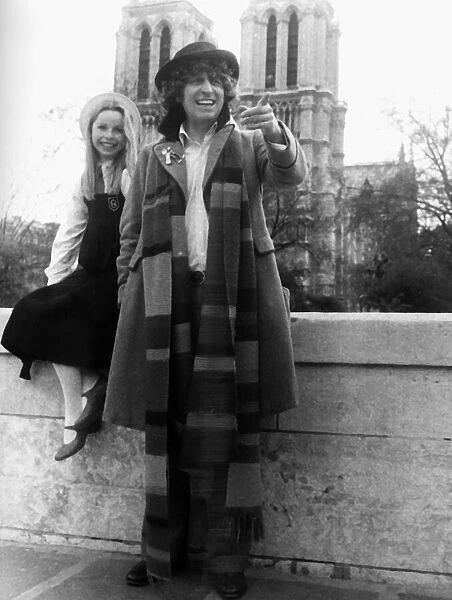 Tom Baker and Lala Ward in Doctor Who 1979 British television programme Science