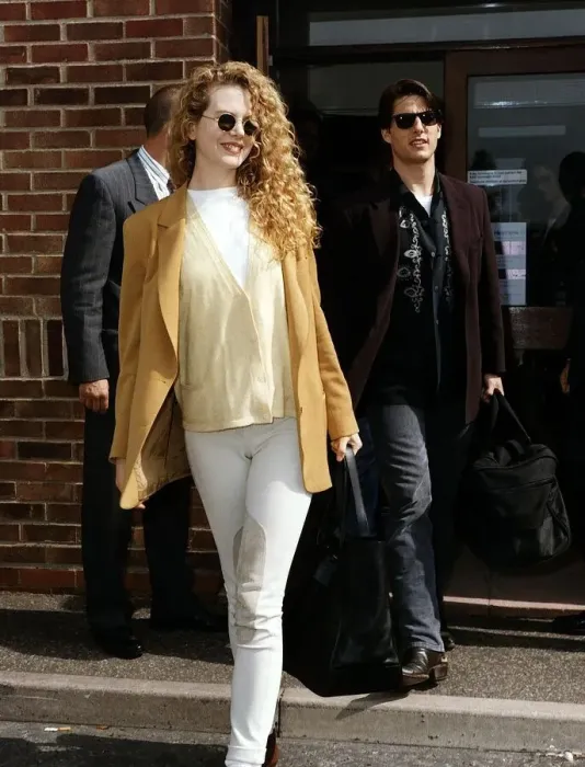 Framed Print : Tom Cruise Actor and Nicole Kidman Actress arriving in London Framed Print : Tom Cruise Actor and Nicole Kidman Actress arriving in London