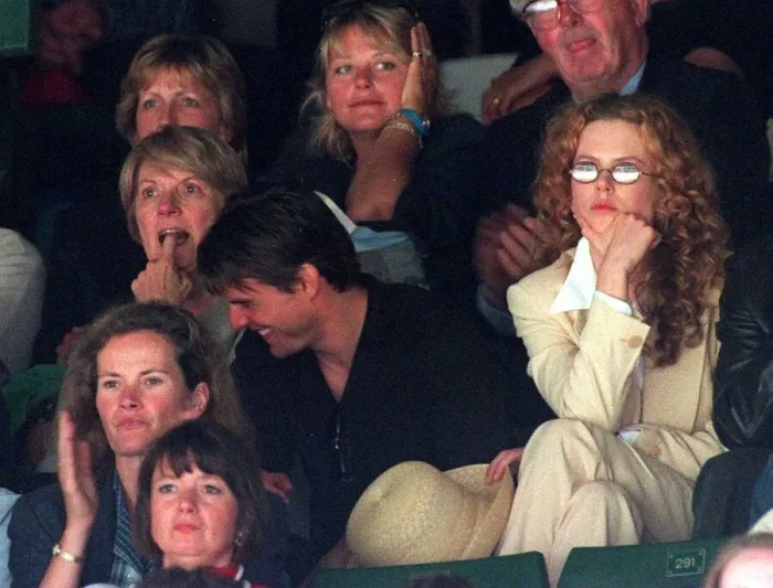 Framed Print : Tom Cruise with wife actress Nicole Kidman at Wimbledon tennis championships Framed Print : Tom Cruise with wife actress Nicole Kidman at Wimbledon tennis championships