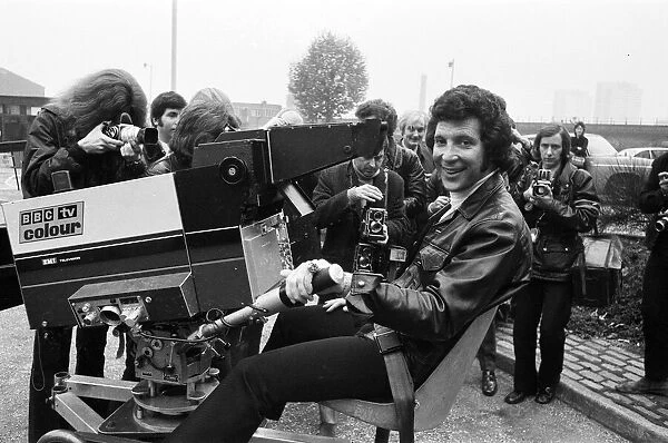 Tom Jones at the BBC Television Centre Wood Lane, to discuss plans for his first one man