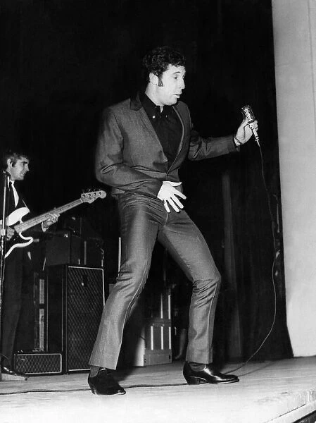 Tom Jones during a concert in aid of the Aberfan Fund, which was held at Sophia Gardens