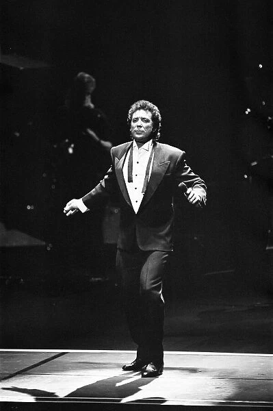 Tom Jones, in concert at the Liverpool Empire Theatre, 24th May 1987