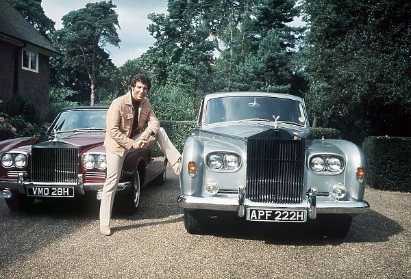 Tom Jones singer with his new Rolls Royce