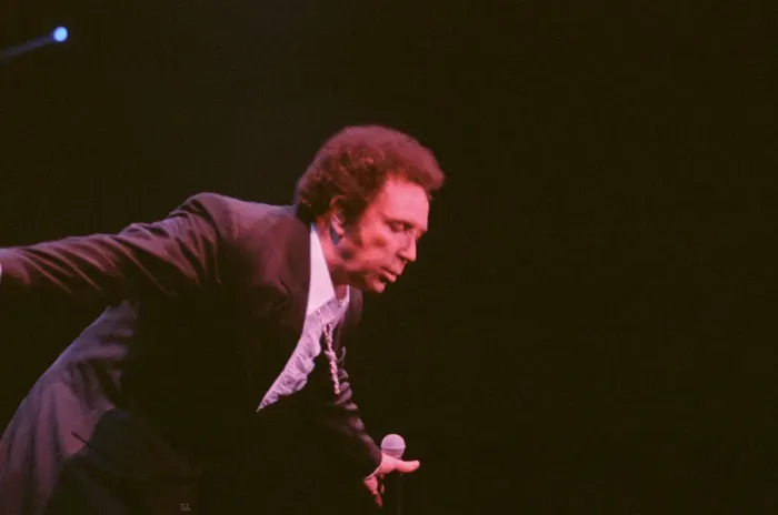 Framed Print : Tom Jones, (singer from Wales) performs at The Cardiff International Arena (The CIA