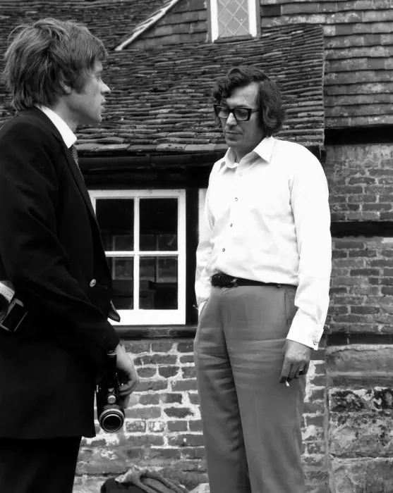 Framed Print : Tom Keylock July 1969 Reporters crowd around Brian Jones driver Tom