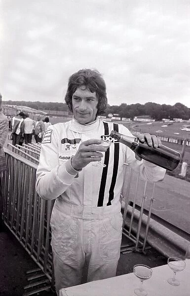 Tom Pryce, racing driver. Won 100 bottles of champagne for the fastest lap in