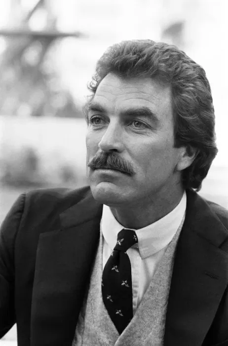 Framed Print : Tom Selleck, Actor, Photo-call, London, 2nd May 1985 Framed Print : Tom Selleck, Actor, Photo-call, London, 2nd May 1985