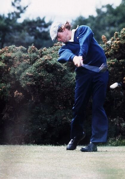 Tom Watson takes a shot at the British Open 1975