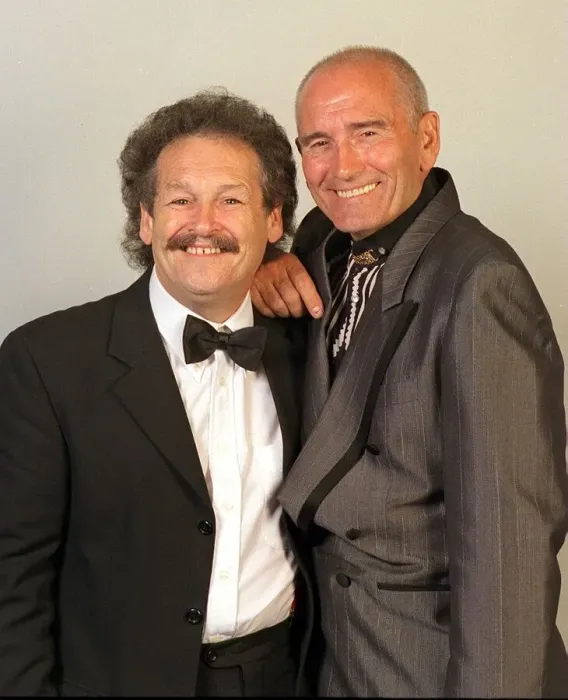 Framed Print : Tommy Cannon and Bobby Ball Comedians August 1999 in The Cannon And Ball Show Framed Print : Tommy Cannon and Bobby Ball Comedians August 1999 in The Cannon And Ball Show